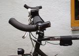 magicshine mounted on bike, side view
